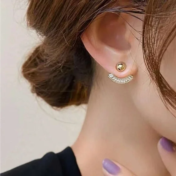 Double sided earrings - Picture 4 of 4